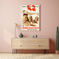 Jungfrau Railway Vintage Swiss Travel Adventure Poster PosterGoat