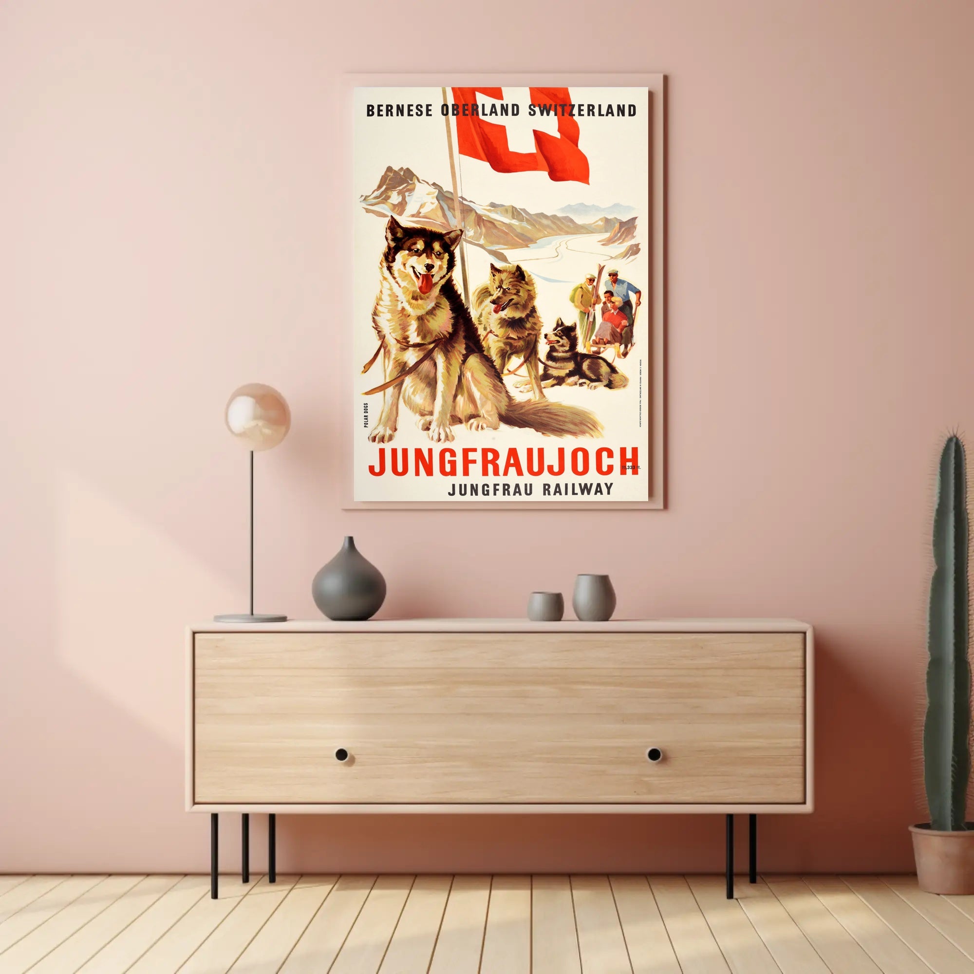 Jungfrau Railway Vintage Swiss Travel Adventure Poster PosterGoat