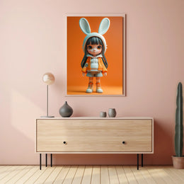 Cute Character Design with Youthful Fashion Pop Culture Poster PosterGoat