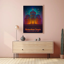 Akshardham Temple Eternal Glory of India Poster