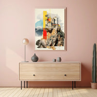 Cliffside Architecture Poster