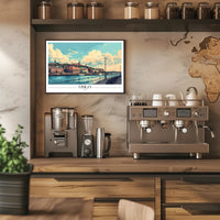 Oslo Waterfront Illustration Urban or Cityscape Poster