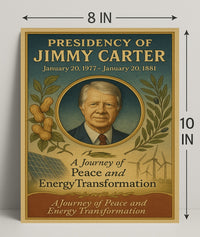 Jimmy Carter Presidency Overview Poster Wall Art Print PosterGoat