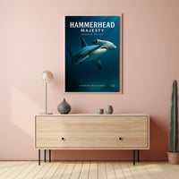 Hammerhead Majesty Poster PosterGoat