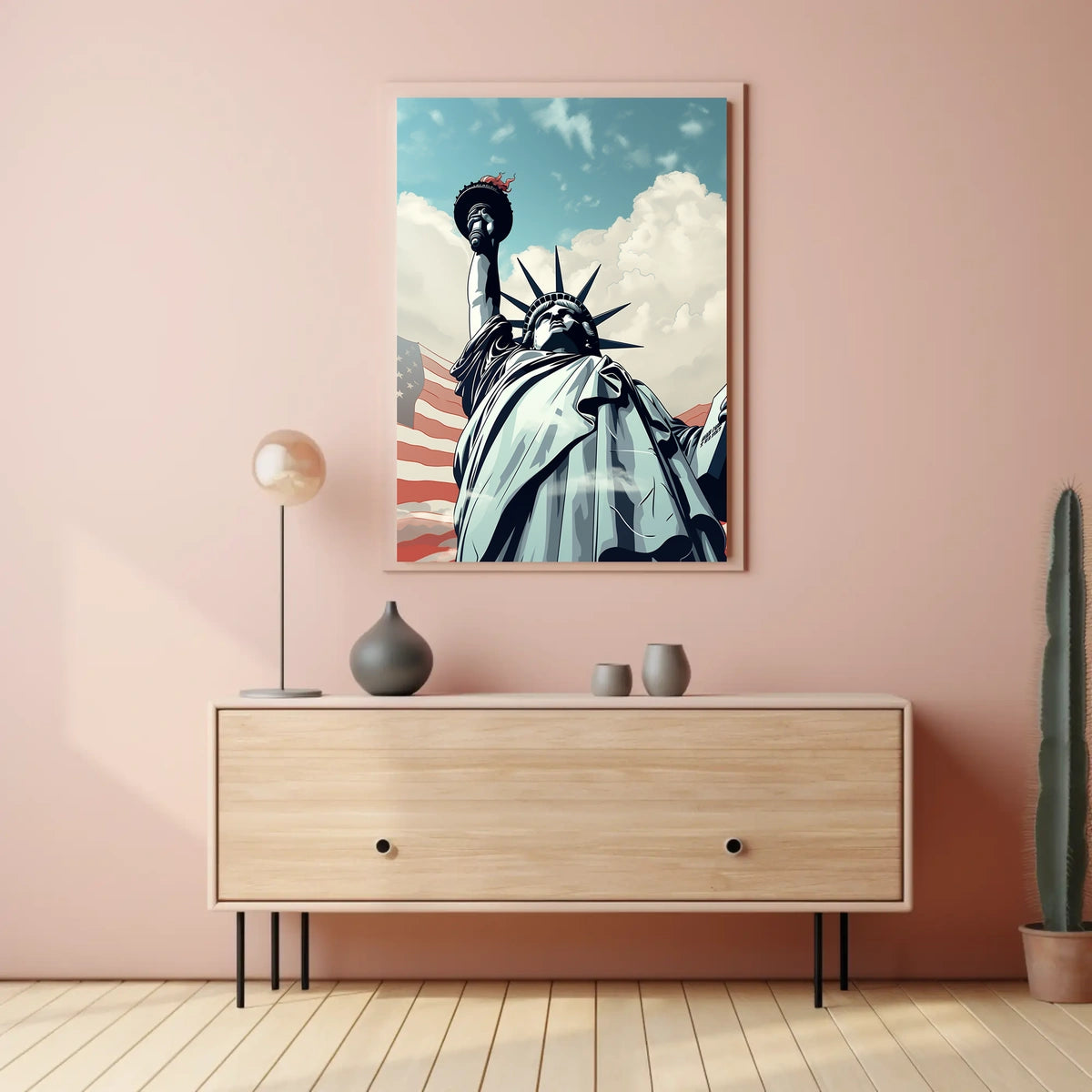 Statue of Liberty Freedom Travel Poster