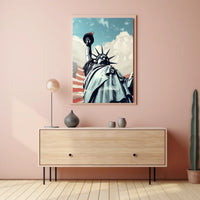 Statue of Liberty Freedom Travel Poster