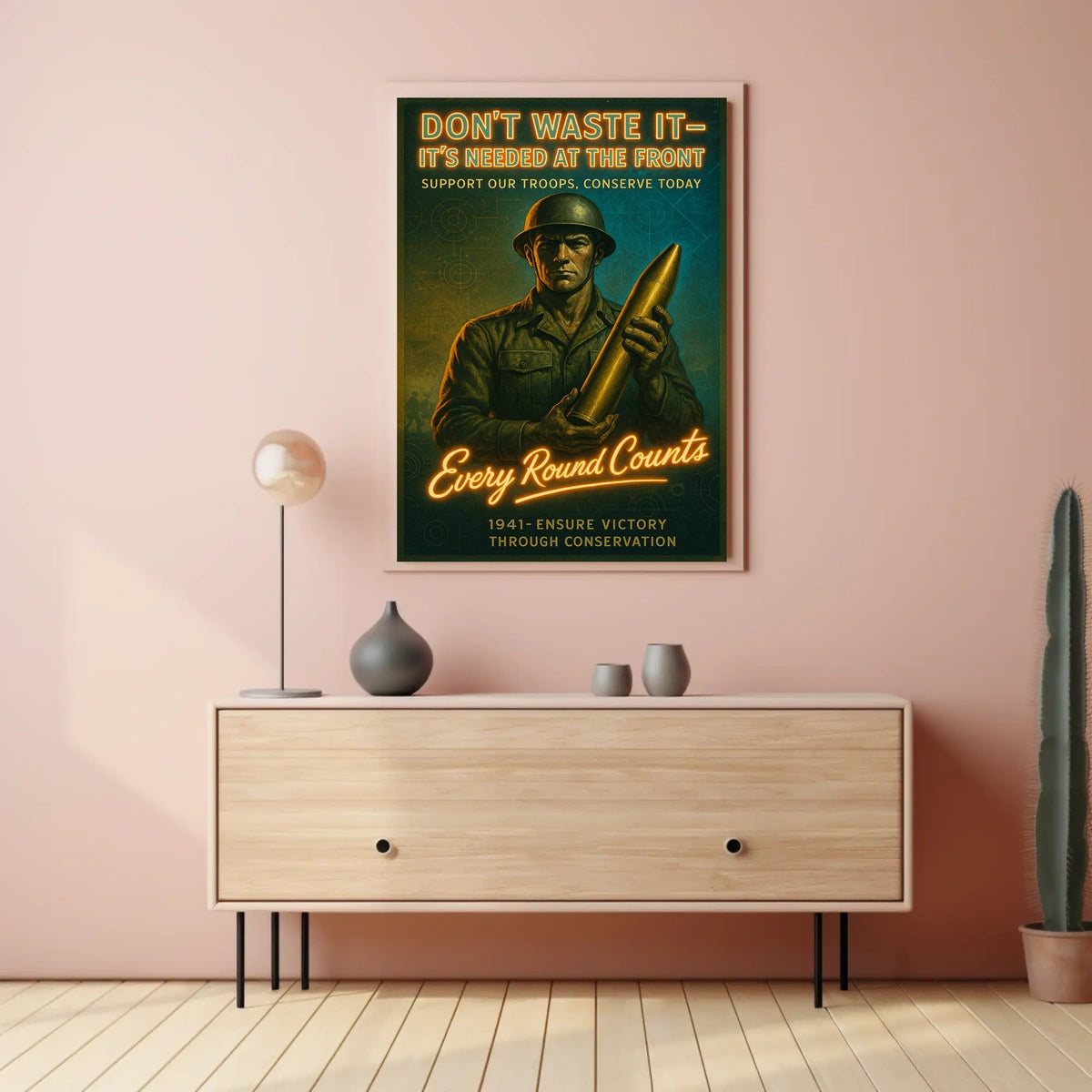Every Round Counts 1941 Conservation Poster