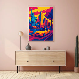 Vibrant New York Cityscape Poster