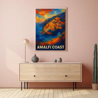 Amalfi Coast Vibrant Escape Poster Wall Art Decor Prints