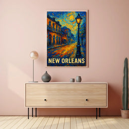 New Orleans Nightscape Poster