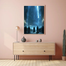 Mystical Gothic Cathedral Dark Fantasy Poster PosterGoat
