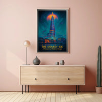 The Shard Architectural Poster Modern London Print
