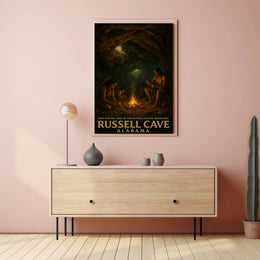 Russell Cave Prehistoric Shelter Poster
