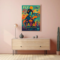 Fly Japan Wander In Color Poster