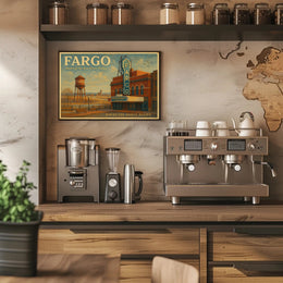 Fargo Travel Poster Where The North Begins