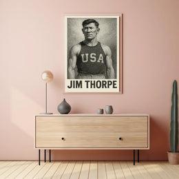 Jim Thorpe Athletic Icon Poster