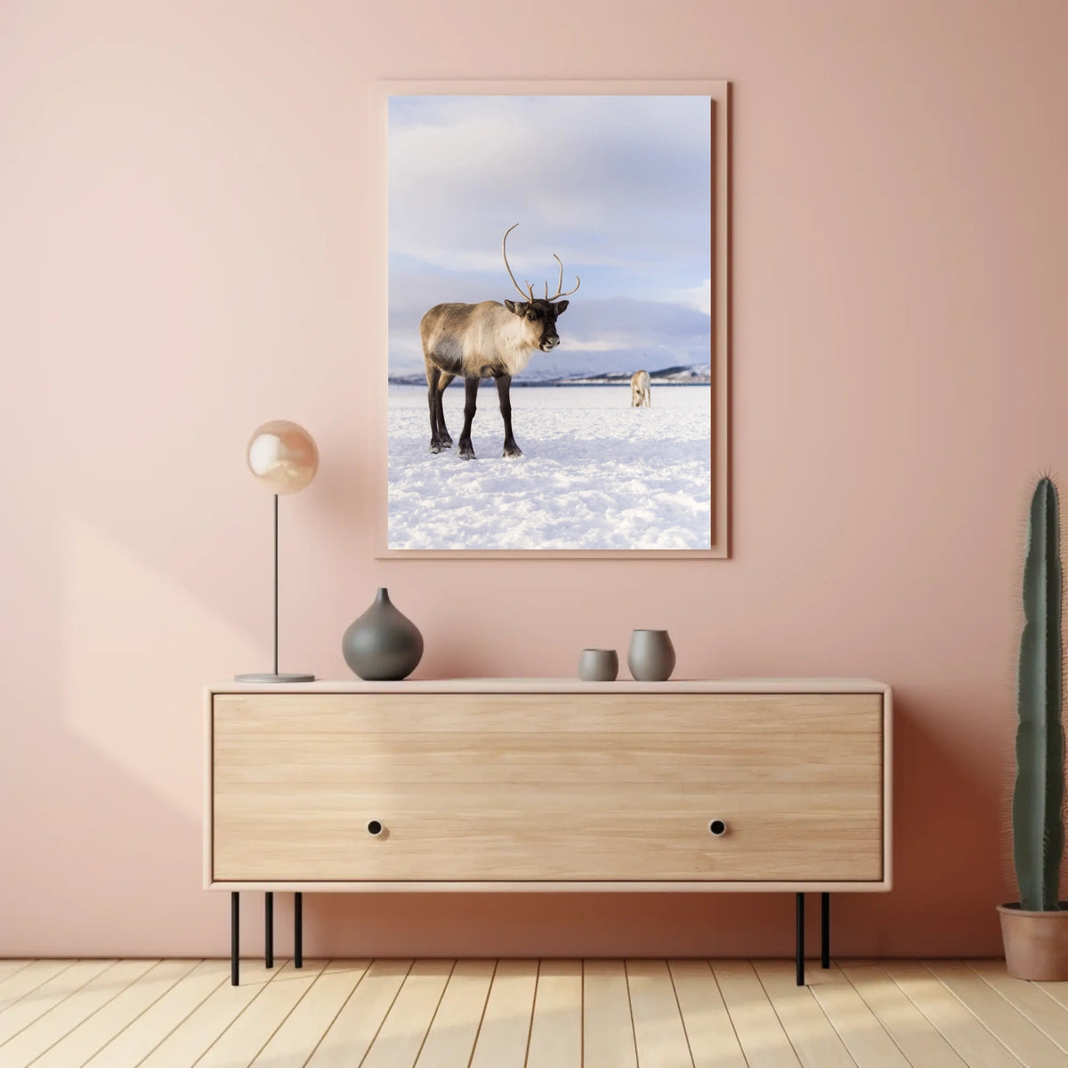 Winter Wilderness Majestic Reindeer Poster