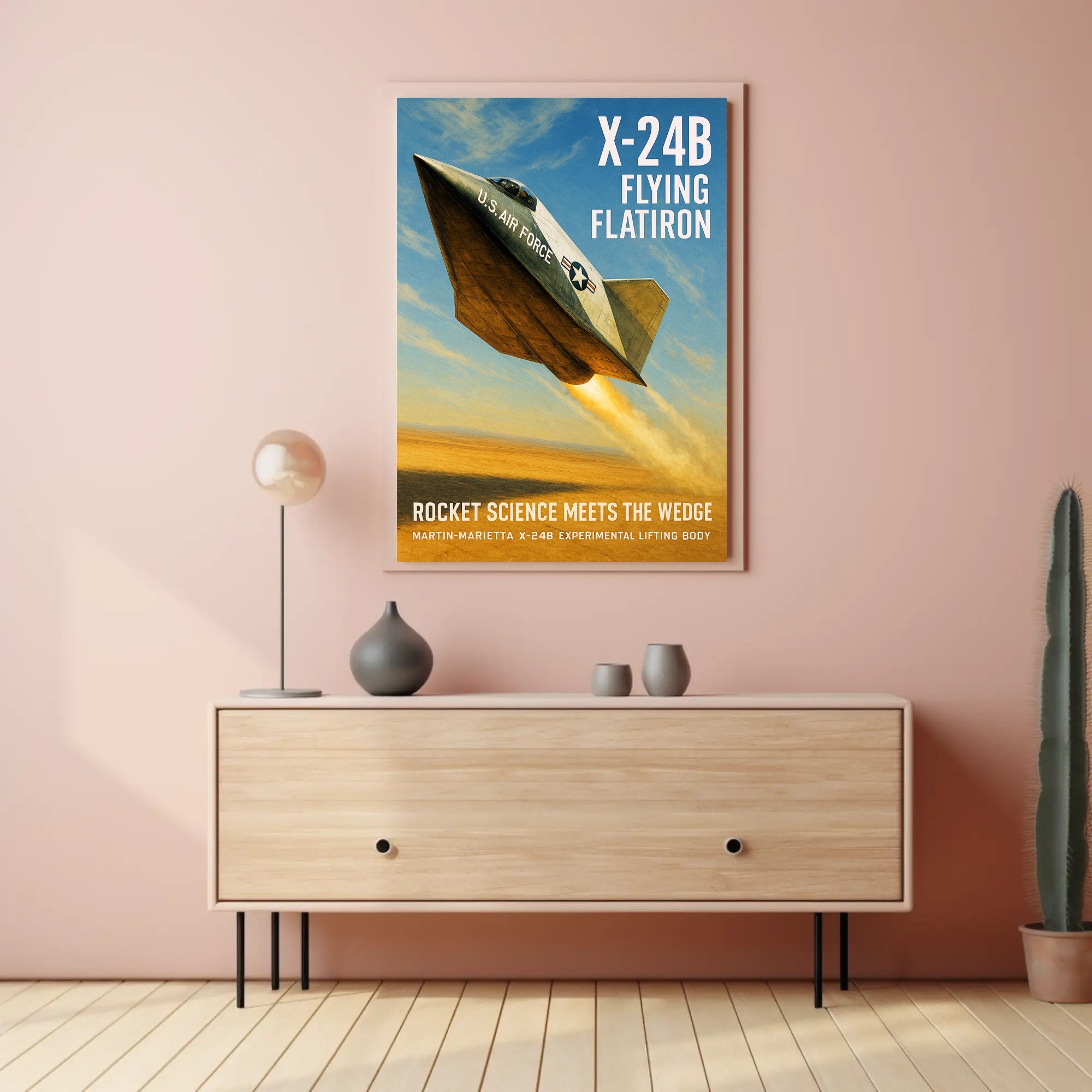 X-24B Flying Flatiron Poster PosterGoat