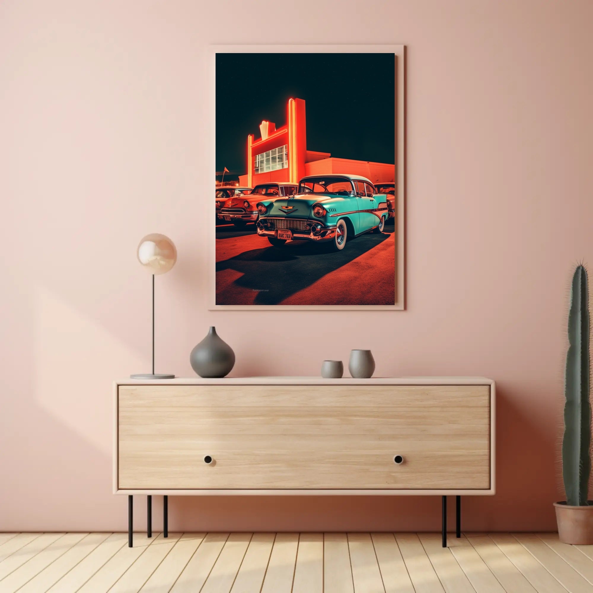 Neon Nostalgia Poster
