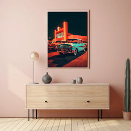 Neon Nostalgia Poster