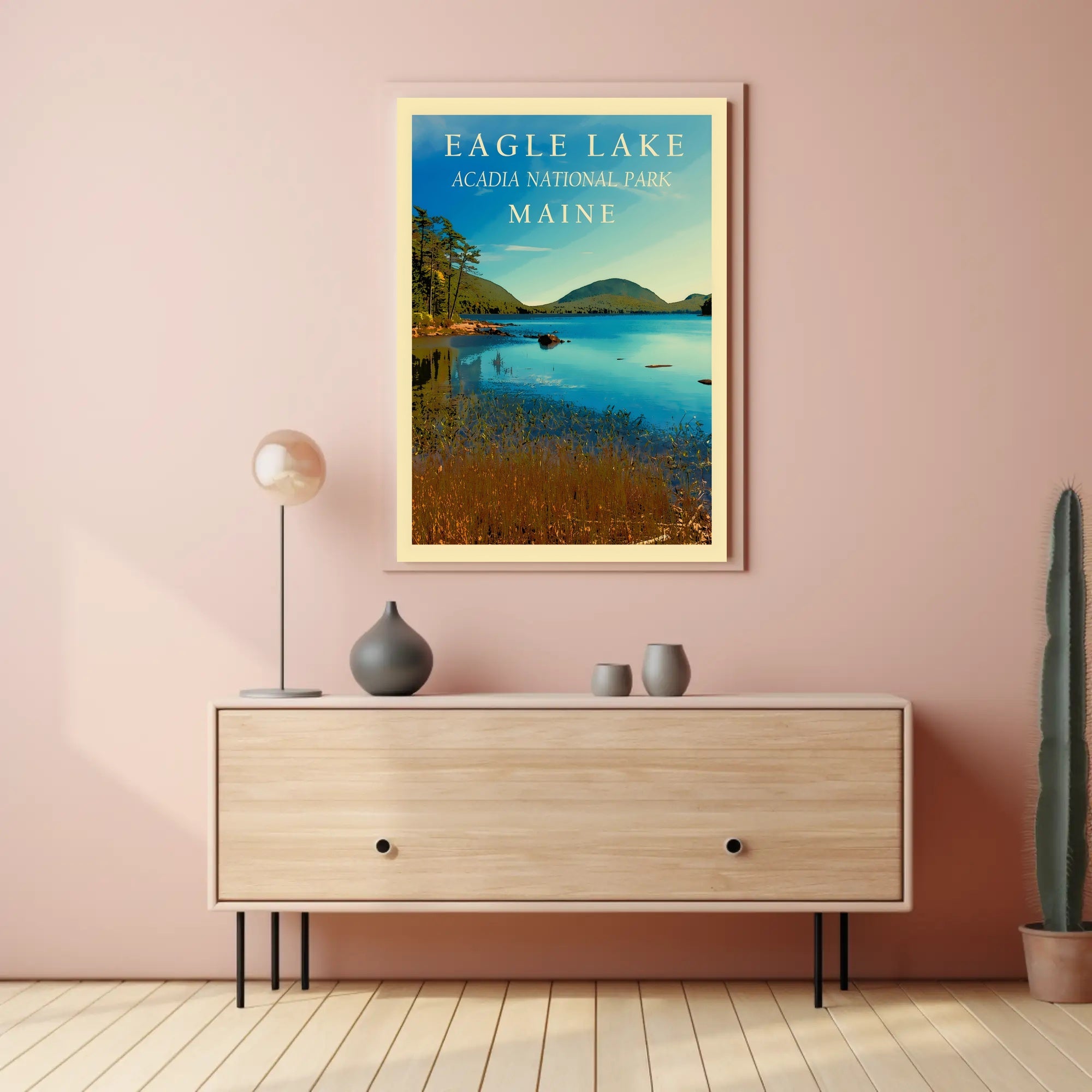 Eagle Lake Scenic View National Park Poster