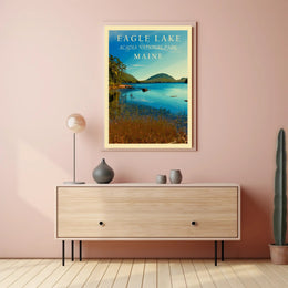 Eagle Lake Scenic View National Park Poster