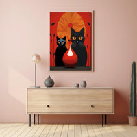 Feline Elegance Poster