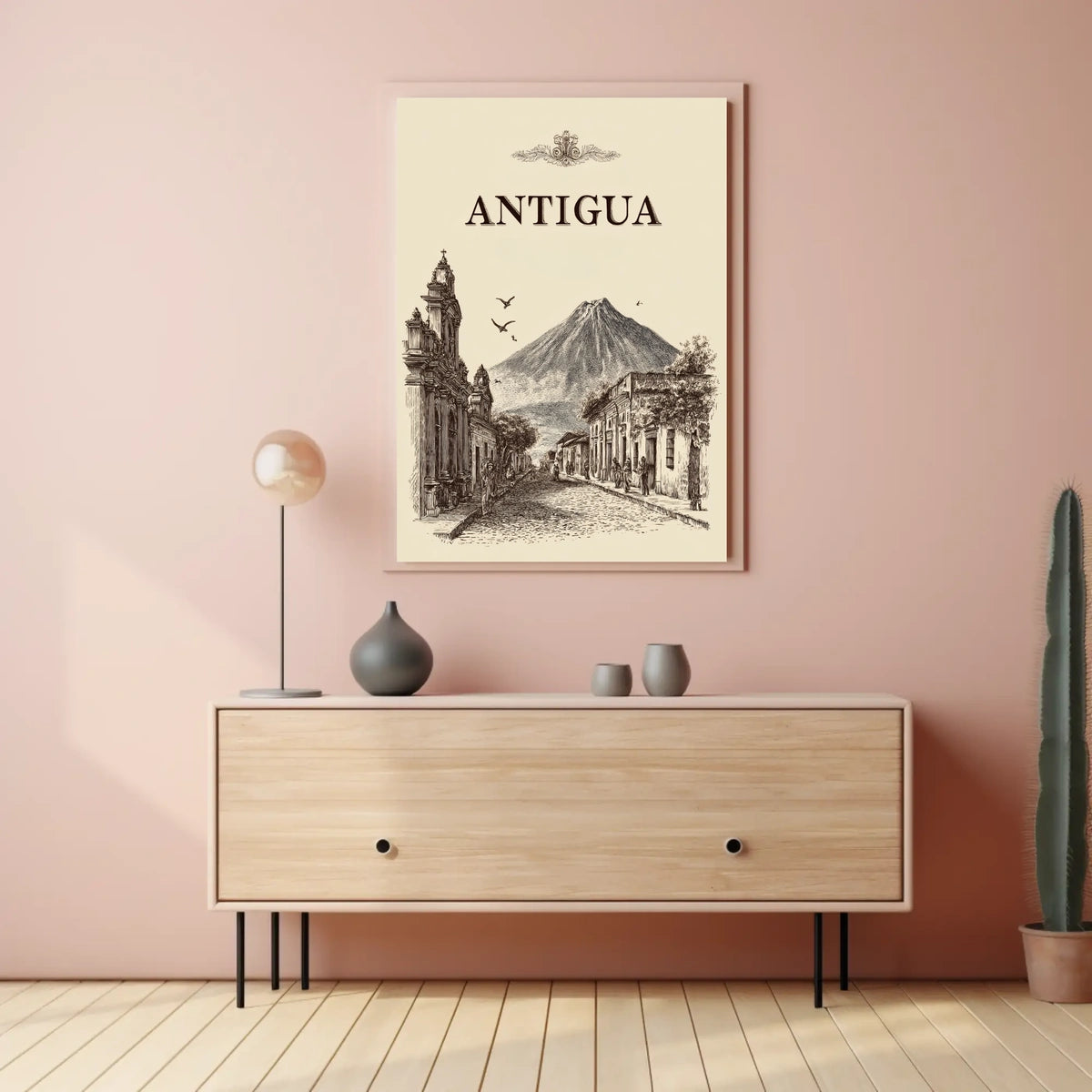 Antigua A Timeless Cityscape Poster