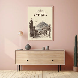 Antigua A Timeless Cityscape Poster