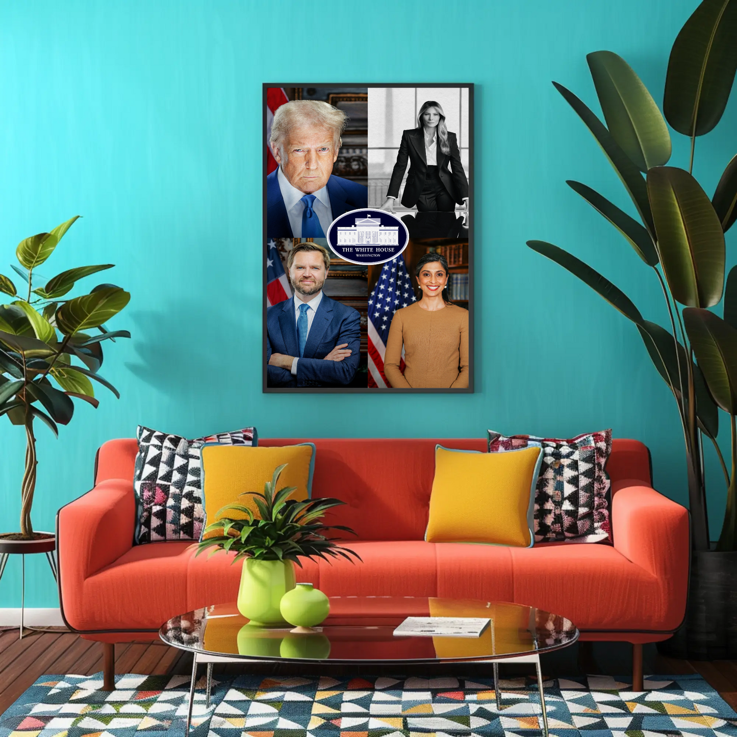 2025 White House Leadership Administration Portraits President Trump