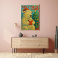 Cozy Polar Bear Poster