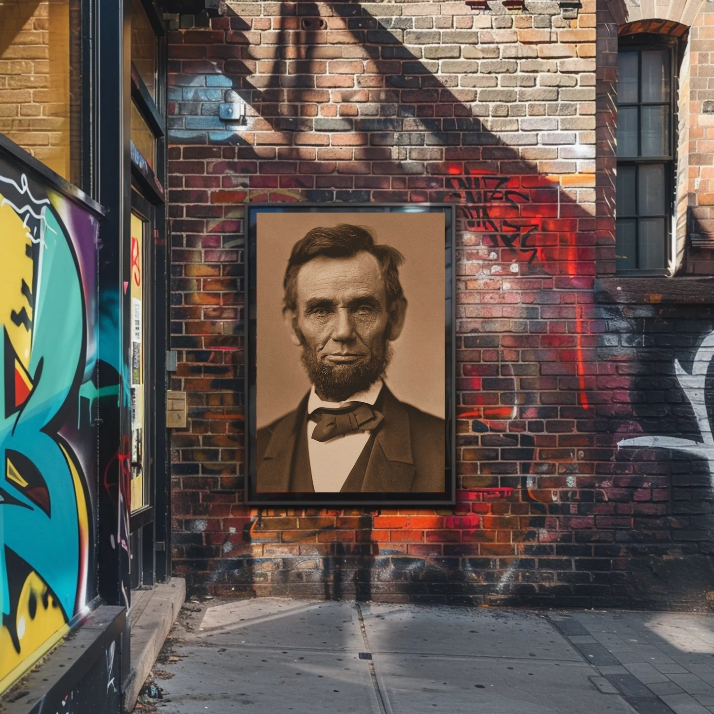 Abraham Lincoln 16th President Sepia Photo