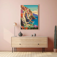 Cinque Terre Coastal Charm Travel Poster