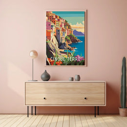 Cinque Terre Coastal Charm Travel Poster