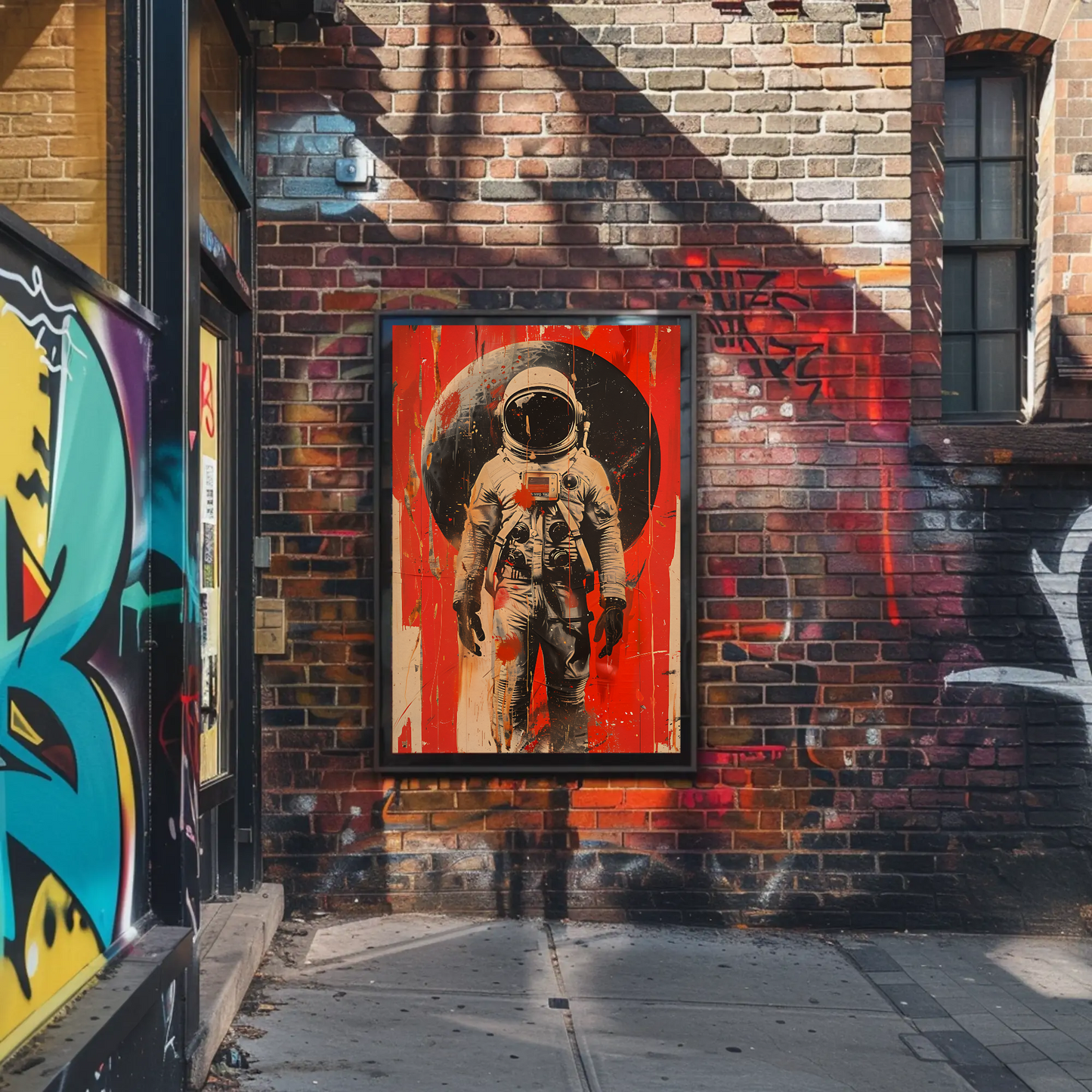 Vintage Travel Poster - Astronaut Space Art