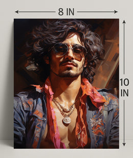 Retro Vibes A Modern Portrait Retro Poster PosterGoat