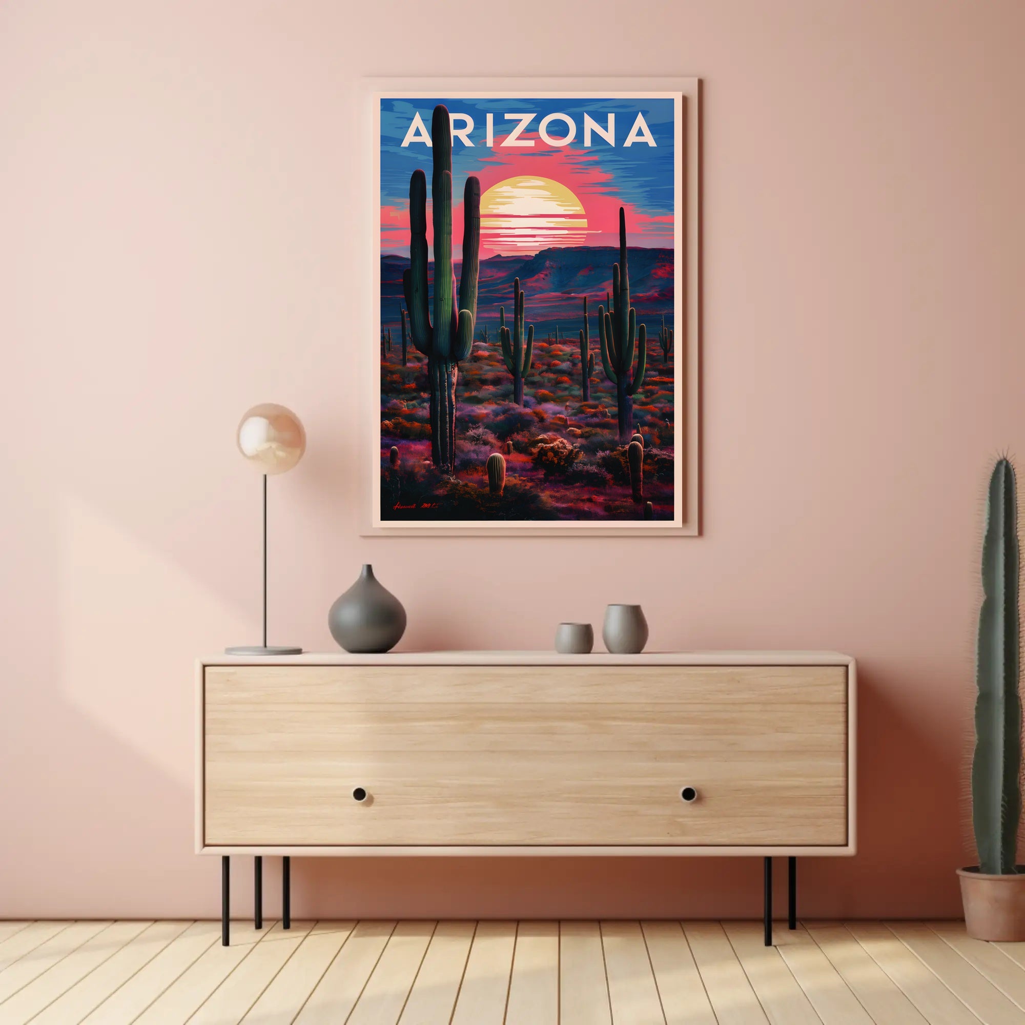 Arizona Desert Sunset Poster