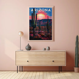 Arizona Desert Sunset Poster