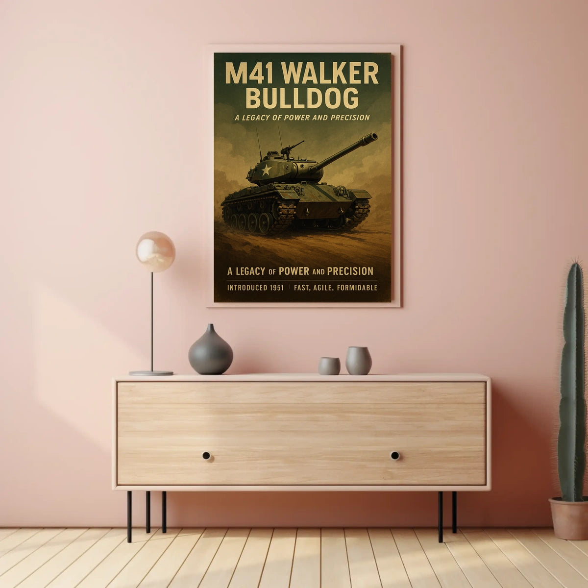 M41 Walker Bulldog A Legacy of Power and Precision Poster