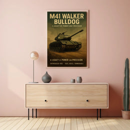 M41 Walker Bulldog A Legacy of Power and Precision Poster