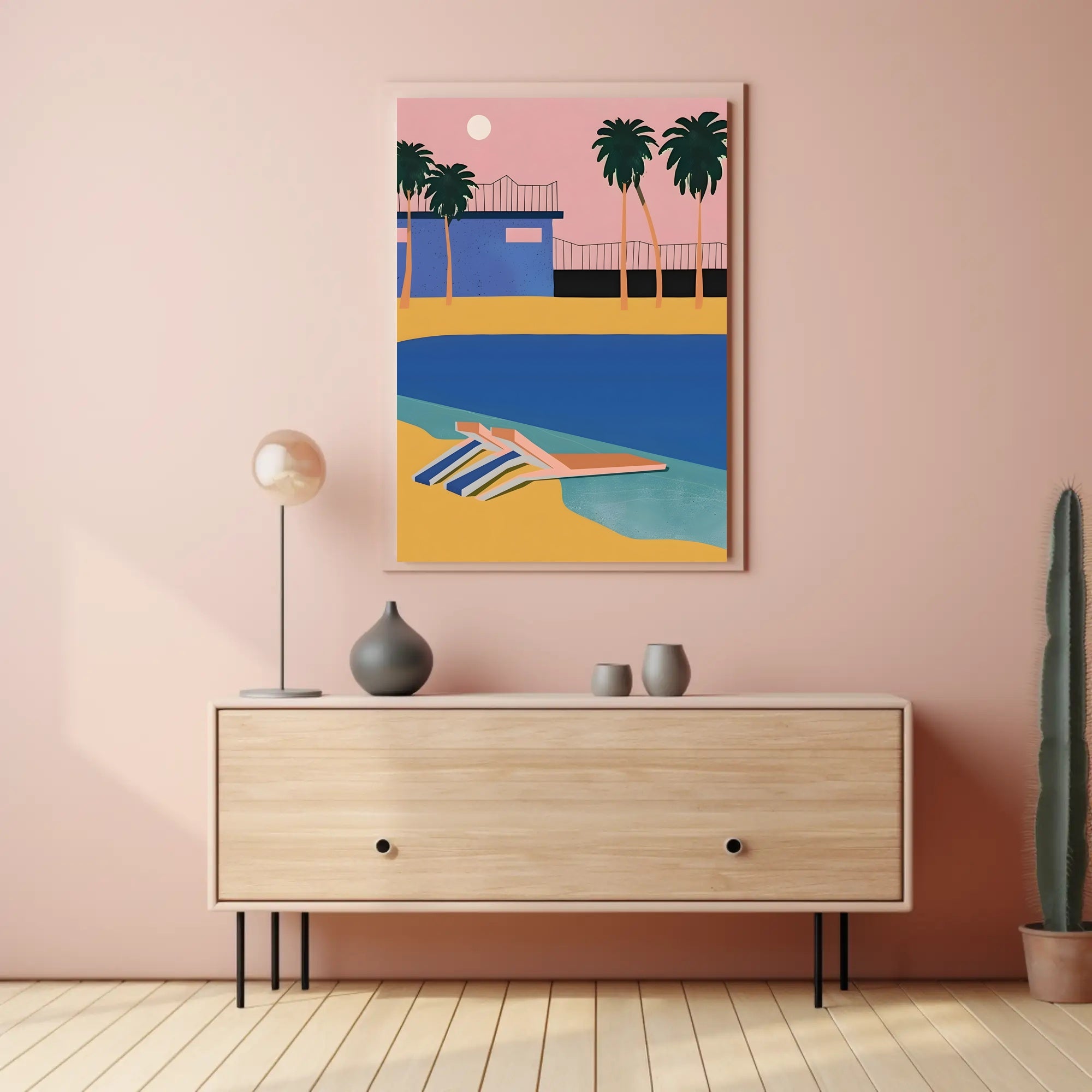 Tropical Sunset Retreat Poster