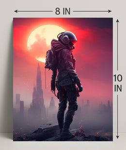 Futuristic Sentinel Poster PosterGoat