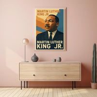 Martin Luther King Jr Tribute Scenic Memorial Decor Poster
