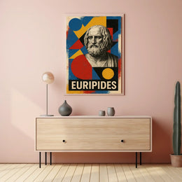 Euripides Greek Playwright Tribute Art Poster