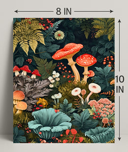 Enchanted Forest Flora William Morris Art Poster