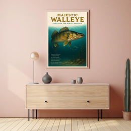 Majestic Walleye Poster