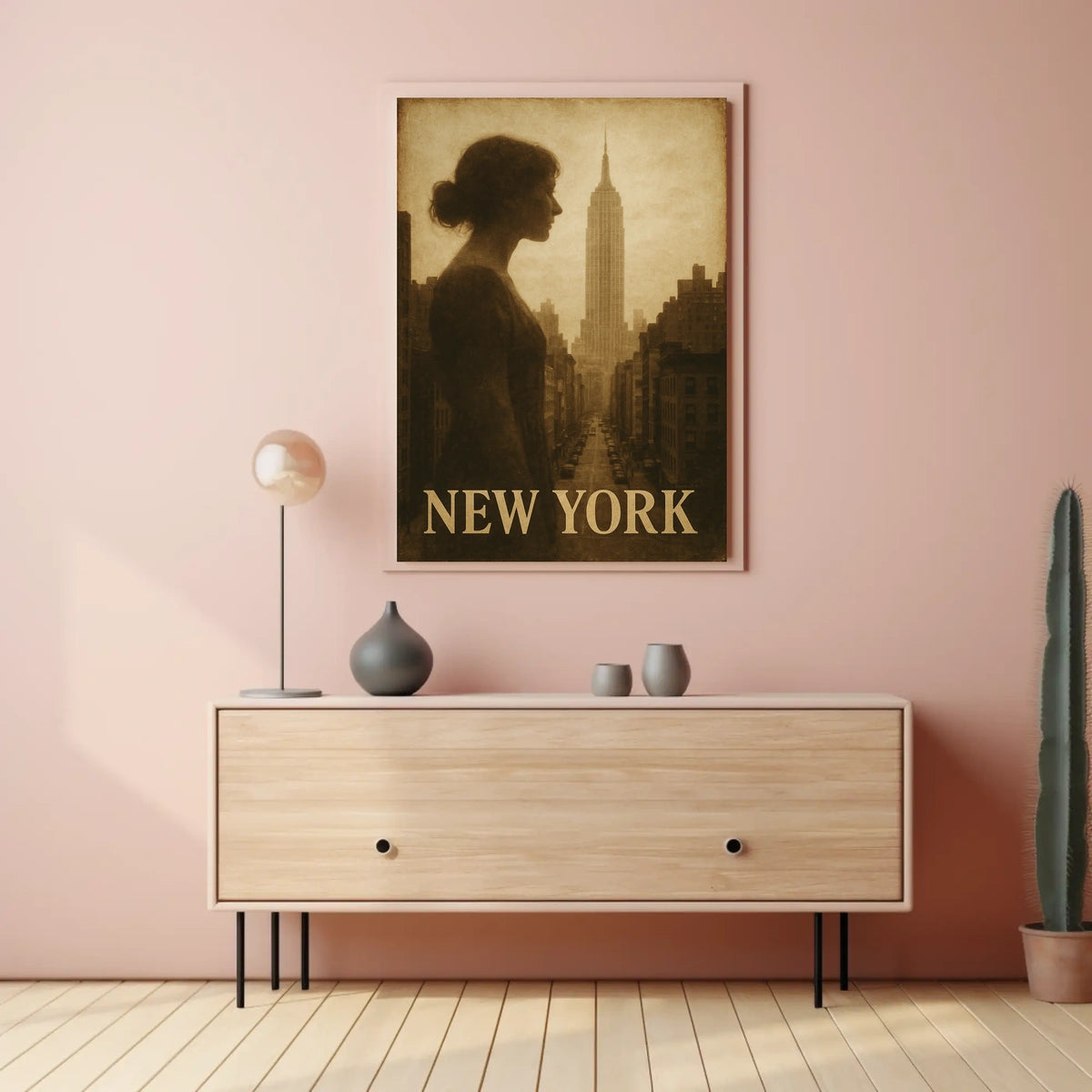 New York Silhouette Poster
