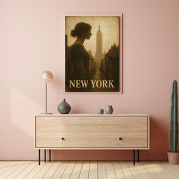 New York Silhouette Poster