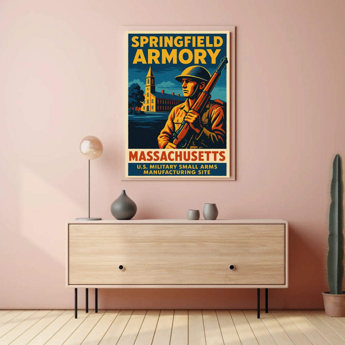 Springfield Armory Massachusetts Poster