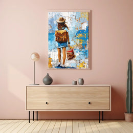Vintage Parisian Architecture Art Poster